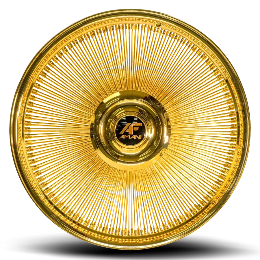 Armani gold wire wheels for sale Jacksonville FL — Footworks Custom Wheels