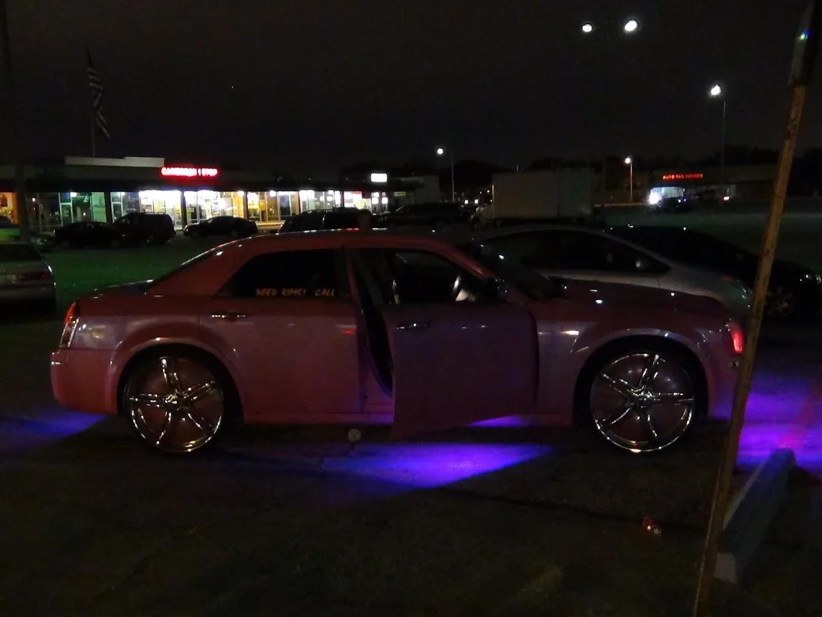 Pink Chrysler 300 on Davin SS3 custom wheels — Jacksonville FL